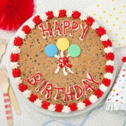 Birthday Balloons Cookie Cake