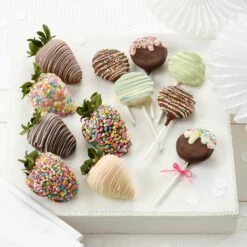 Belgian Chocolate Strawberries & Nibblers® Pop Combo