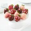 Dozen Valentine's Day Belgian Chocolate Strawberries -MRS. FIELDS Sales Store 2022 MFC 22VCCC120 Full Dozen VDAY Berries Web Image