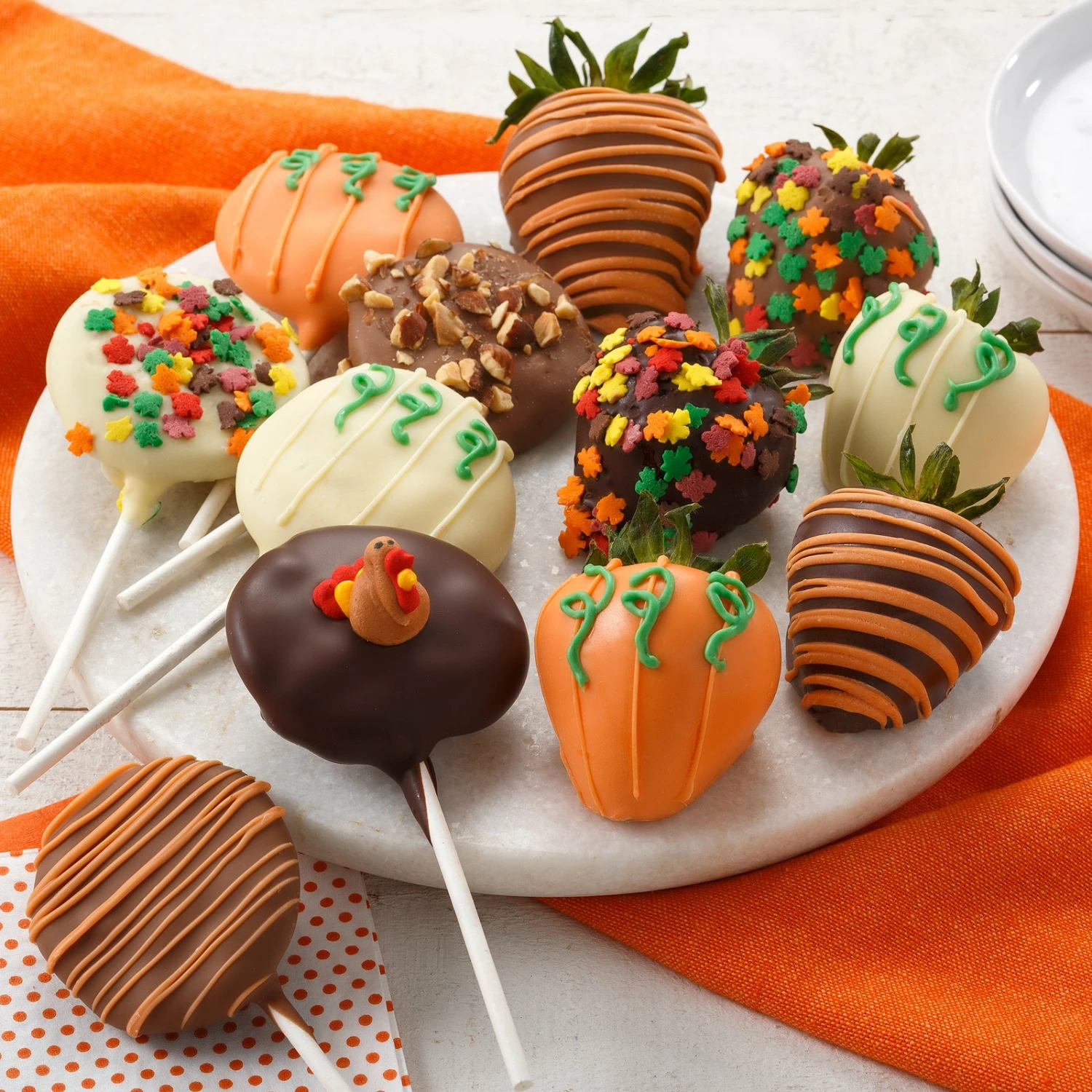Fall Belgian Chocolate Strawberries & Nibblers Pop 4 Fall Belgian Chocolate Strawberries & Nibblers Pop - Image 2
