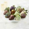 Dozen Flower Belgian Chocolate Strawberries -MRS. FIELDS Sales Store 21SCCC120 DozenFlowerBerries
