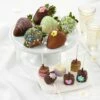 Belgian Chocolate Flower Berries & Mini Cheesecake Pop -MRS. FIELDS Sales Store 21SCCC601 FlowerBerriesandCheesecakeCombo