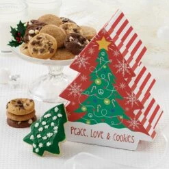 Peace, Love, And Cookies Combo Tree Box
