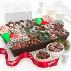 Holiday Reindeer Belgian Chocolate Tray
