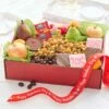 Valentine's Day Deluxe Fruit & Treat Gift Box -MRS. FIELDS Sales Store 23VGBOX2 A Gift Inside VDAY Deluxe Fruit Treat Box