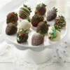 Holiday Dozen Belgian Chocolate Strawberries -MRS. FIELDS Sales Store Web 21WCCC120 DozenHolidayBerries 1018