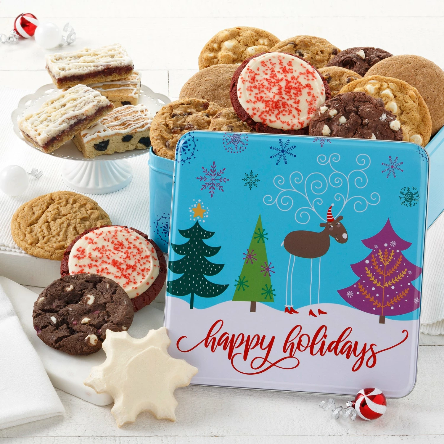 Happy Holidays Festive Large Combo Tin 3 Happy Holidays Festive Large Combo Tin