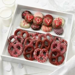 Valentine's Day Belgian Chocolate-Covered Pretzels & Nibblers®