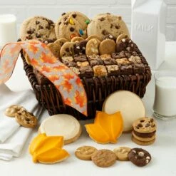 Autumn Abundance Brown Cookie Basket