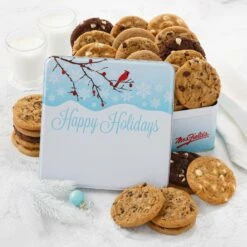 Holiday Cardinal 24 Original Cookies Tin