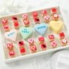 Valentine's Day Deluxe Rice Krispie Gift Box -MRS. FIELDS Sales Store Web 24VTH01 DeluxeConversationHeartRiceKrispieTreats 349