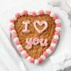 I Love You 9" Cookie Cake -MRS. FIELDS Sales Store Web 4992 IHeartYouCookieCake Pink 402