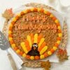 Happy Thanksgiving Cookie Cake -MRS. FIELDS Sales Store Web Fall Thanksgiving BCC 559