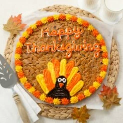 Happy Thanksgiving Cookie Cake